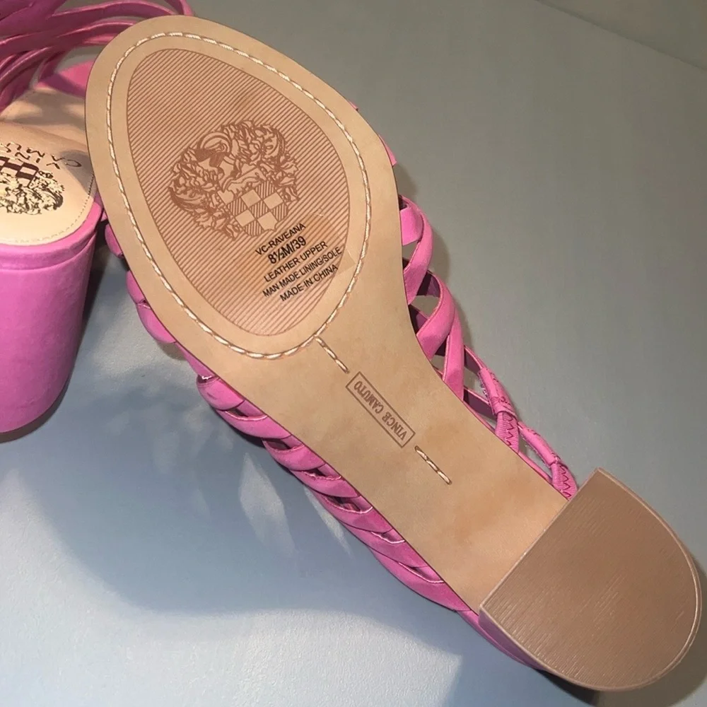 Vince Camuto Slide Hot Pink Sandals VC-Raveana Size 8 1/2 - Picture 6 of 7